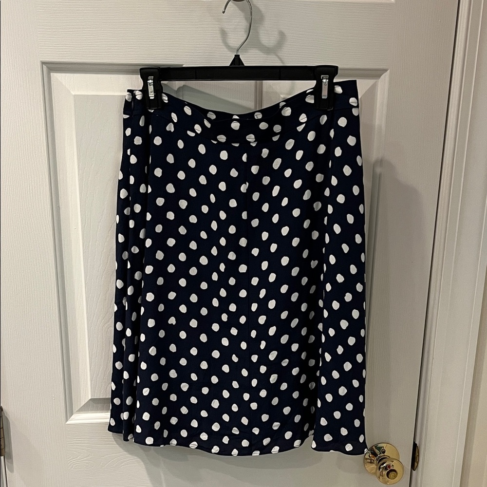 Kate Spade New York Navy Polka Dot Skirt